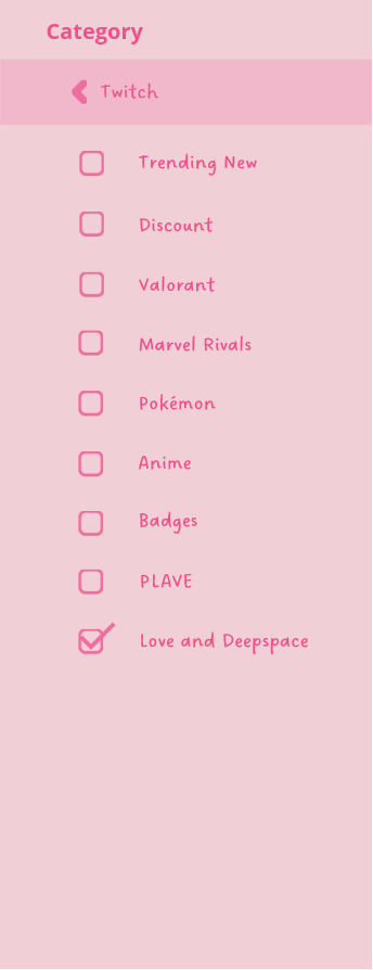 Category Section